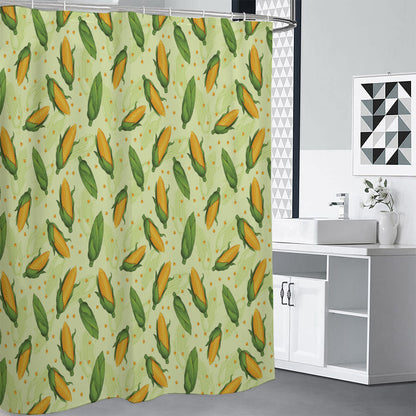 Corncob Pattern Print Premium Shower Curtain
