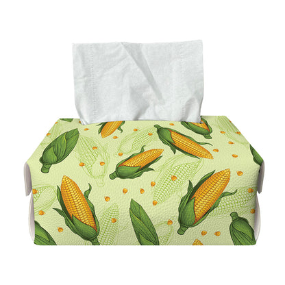 Corncob Pattern Print Rectangle Tissue Box Cover