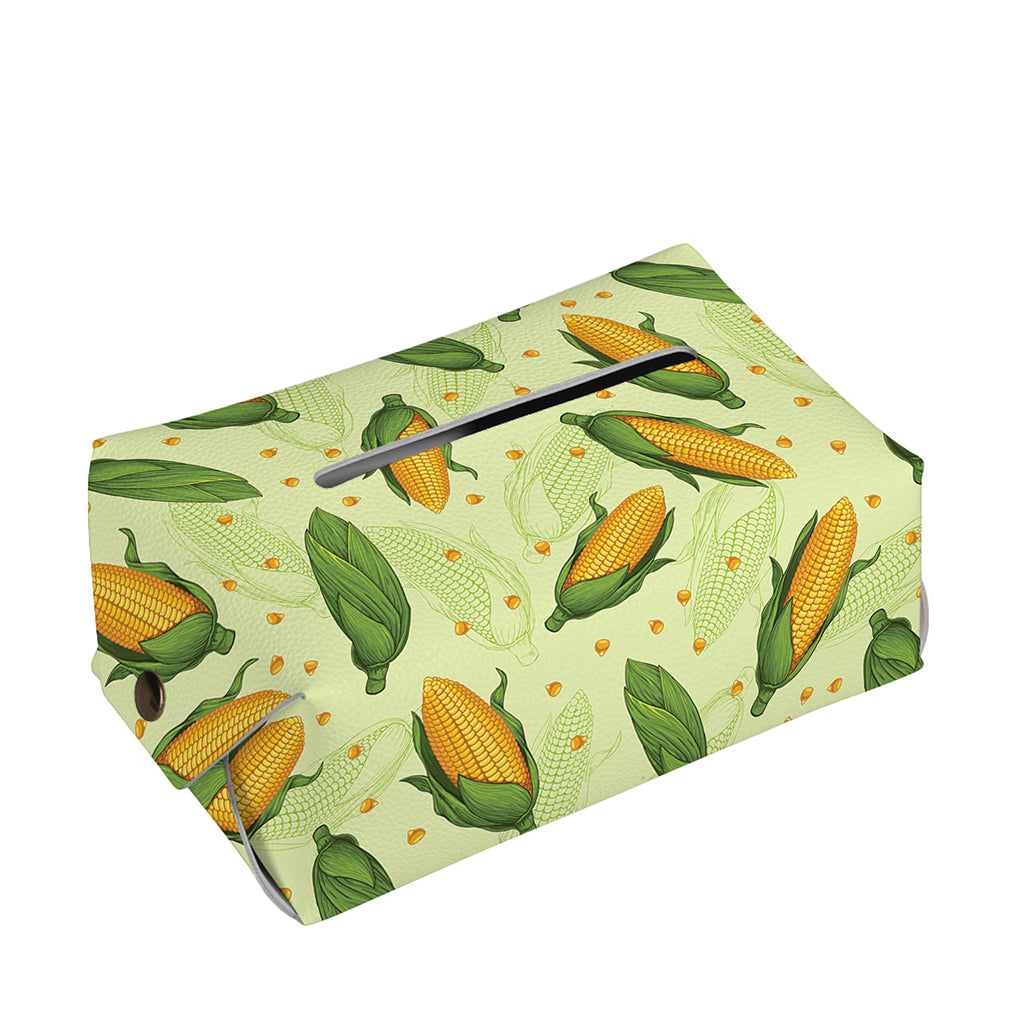 Corncob Pattern Print Rectangle Tissue Box Cover