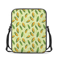 Corncob Pattern Print Rectangular Crossbody Bag