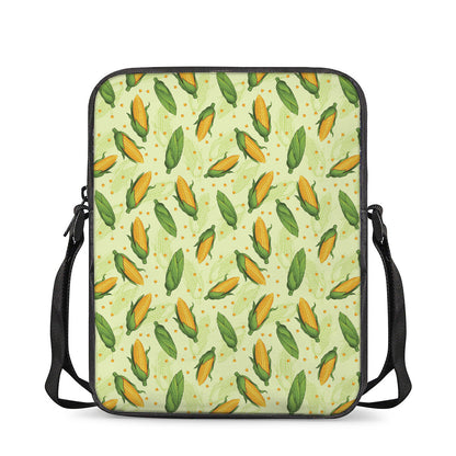 Corncob Pattern Print Rectangular Crossbody Bag