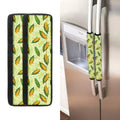 Corncob Pattern Print Refrigerator Handle Covers