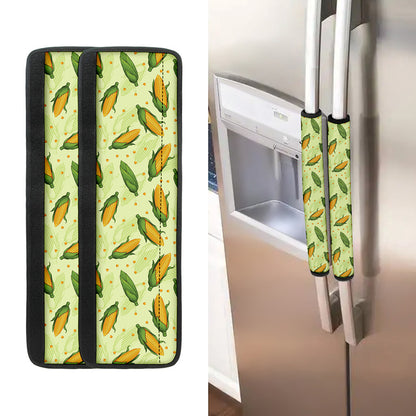 Corncob Pattern Print Refrigerator Handle Covers