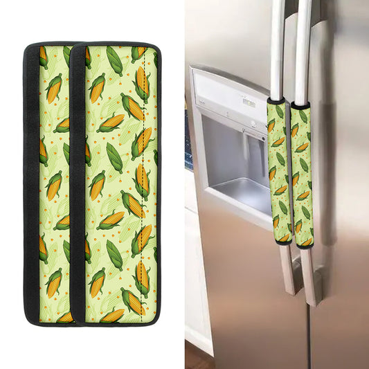 Corncob Pattern Print Refrigerator Handle Covers