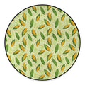 Corncob Pattern Print Round Floor Mat