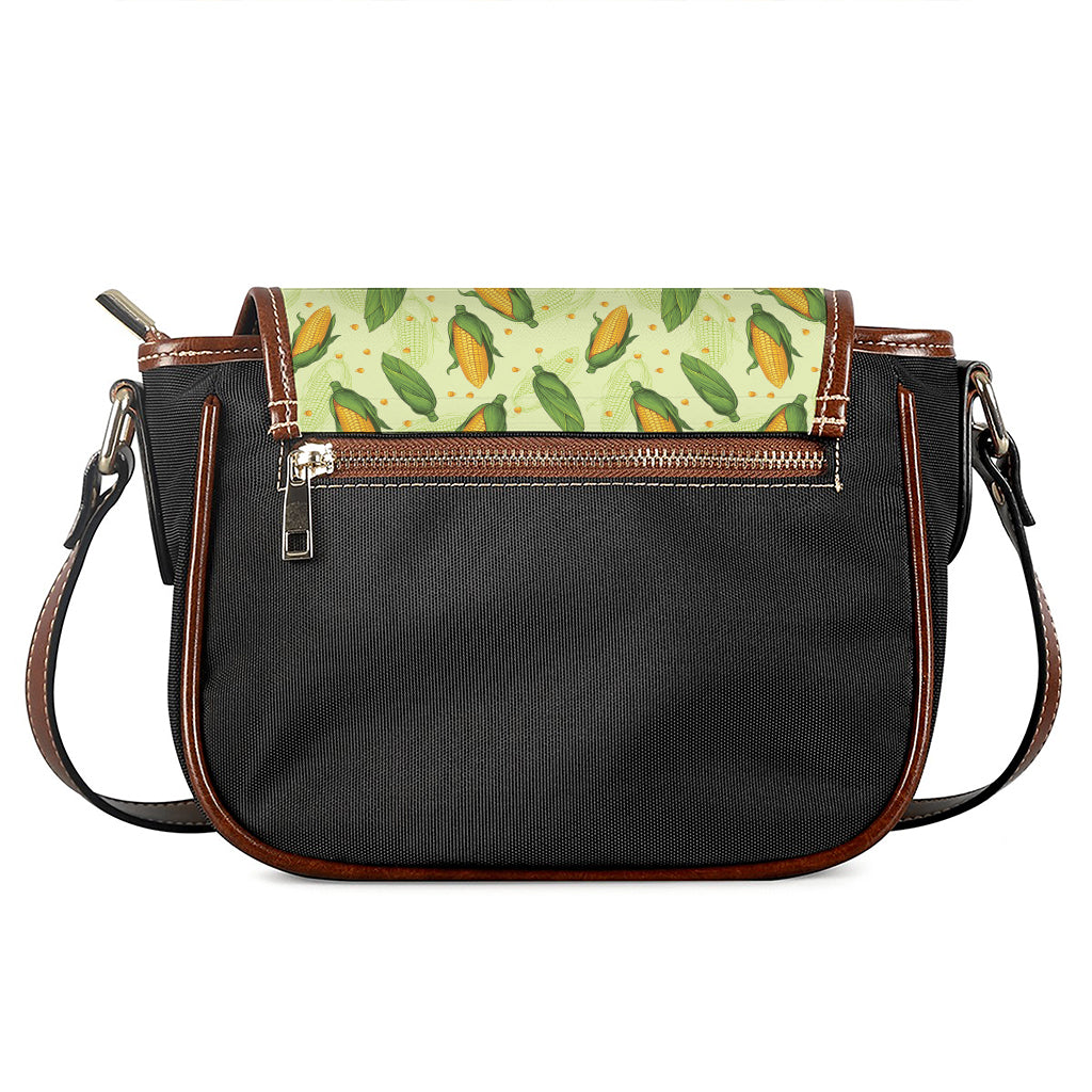 Corncob Pattern Print Saddle Bag