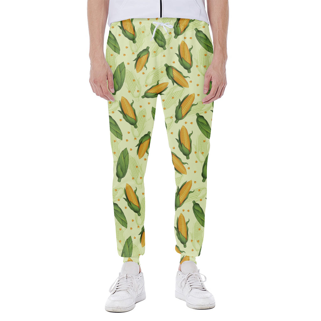 Corncob Pattern Print Scuba Joggers
