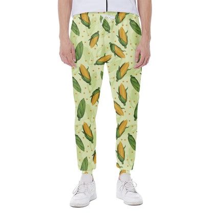 Corncob Pattern Print Scuba Joggers