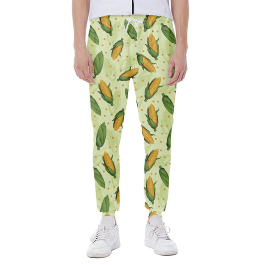 Corncob Pattern Print Scuba Joggers