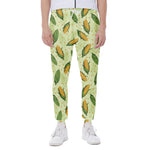 Corncob Pattern Print Scuba Joggers