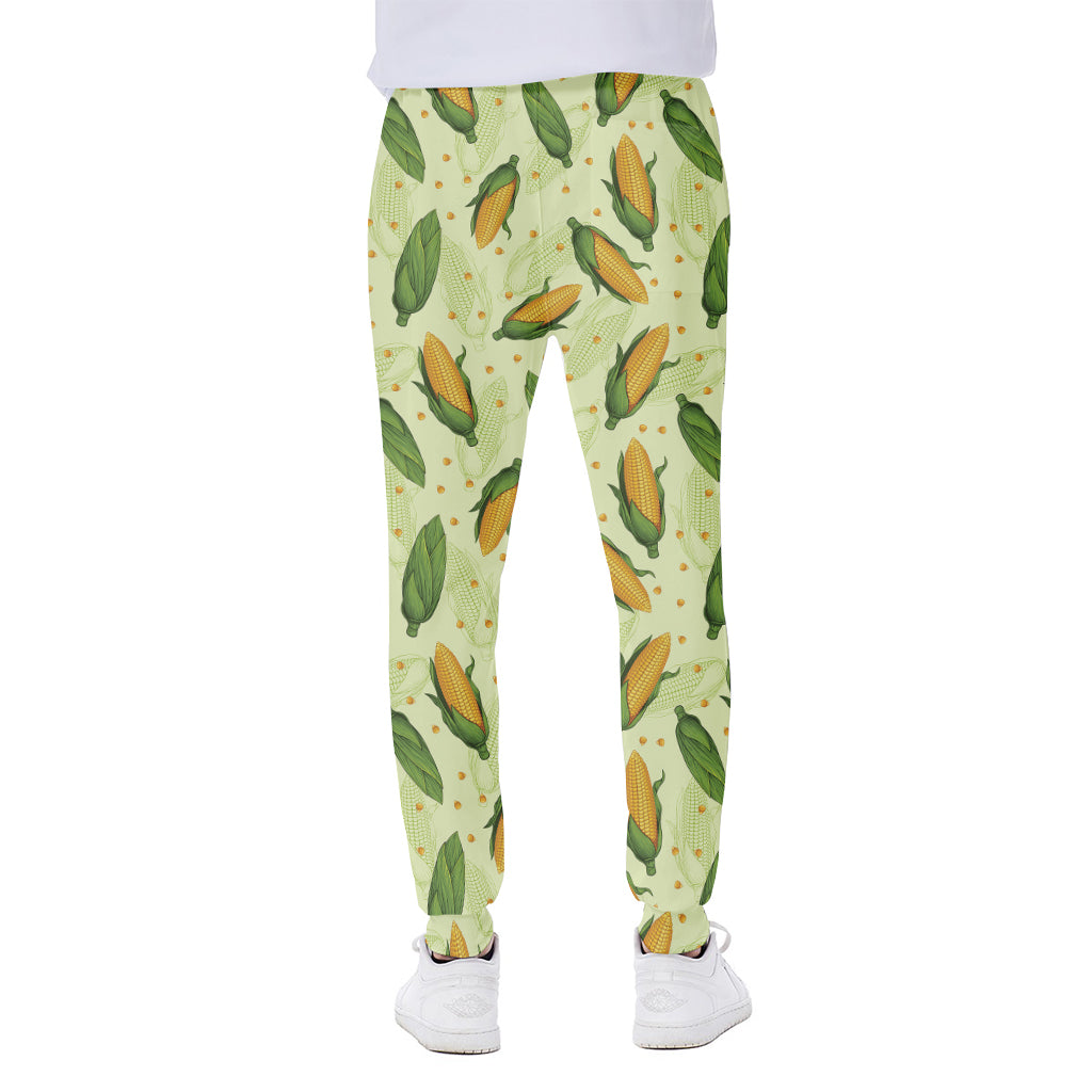 Corncob Pattern Print Scuba Joggers