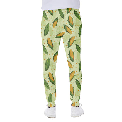 Corncob Pattern Print Scuba Joggers