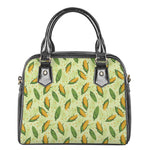 Corncob Pattern Print Shoulder Handbag