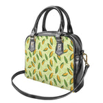 Corncob Pattern Print Shoulder Handbag