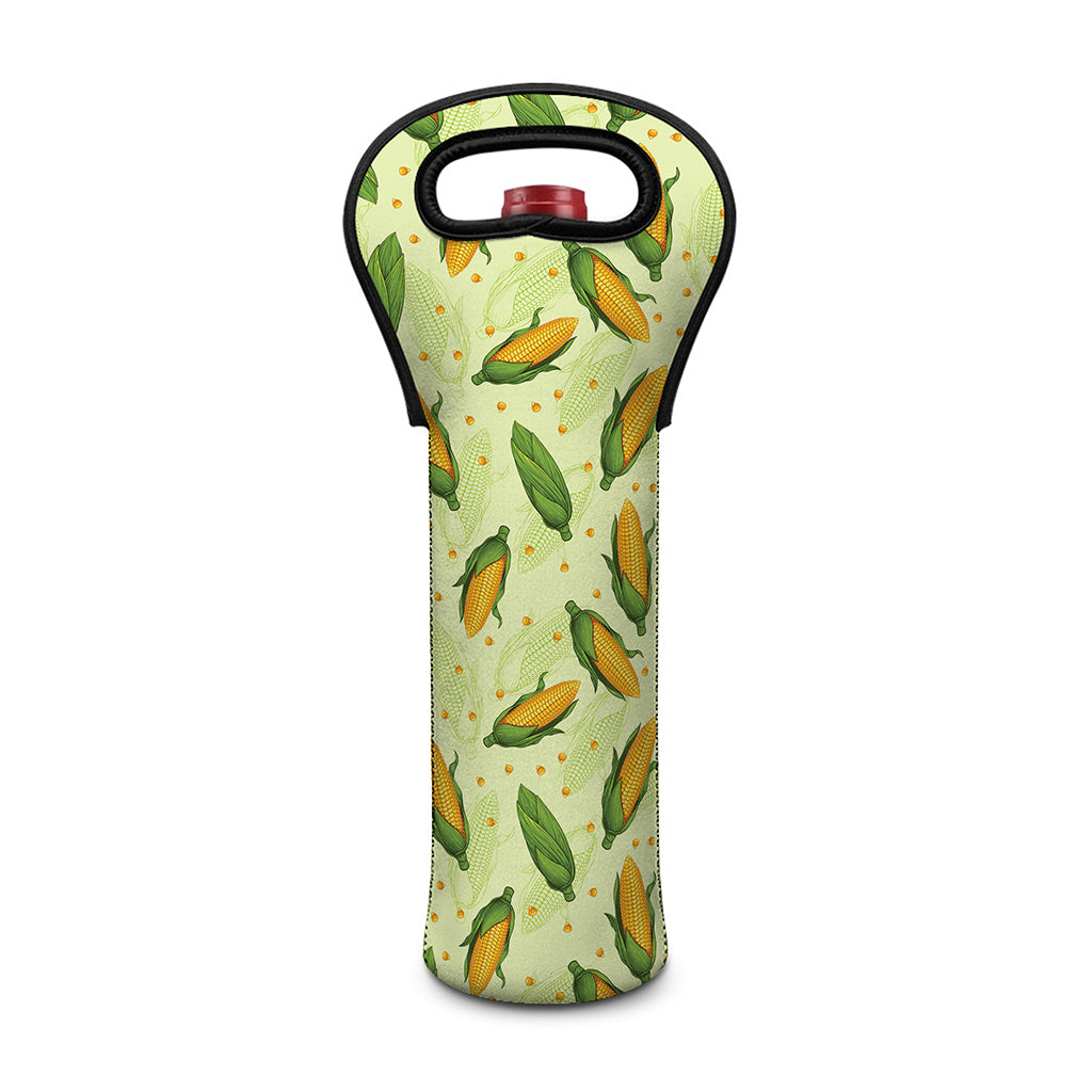 Corncob Pattern Print Single Neoprene Wine Tote