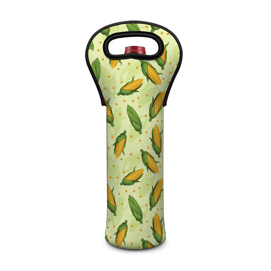 Corncob Pattern Print Single Neoprene Wine Tote