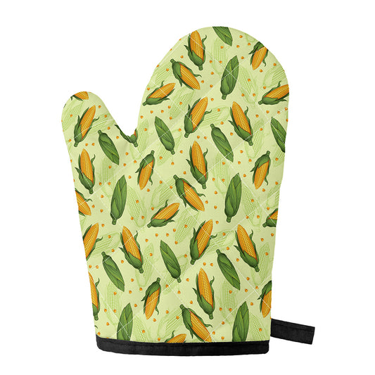 Corncob Pattern Print Single Oven Mitt