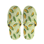 Corncob Pattern Print Slippers