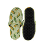Corncob Pattern Print Slippers
