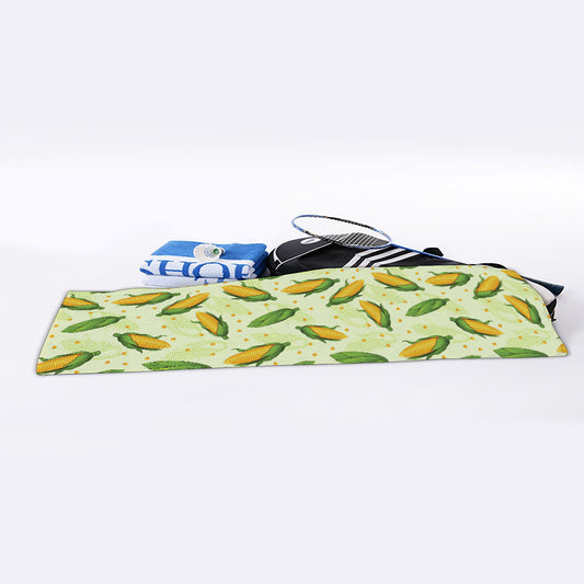 Corncob Pattern Print Sports Towel