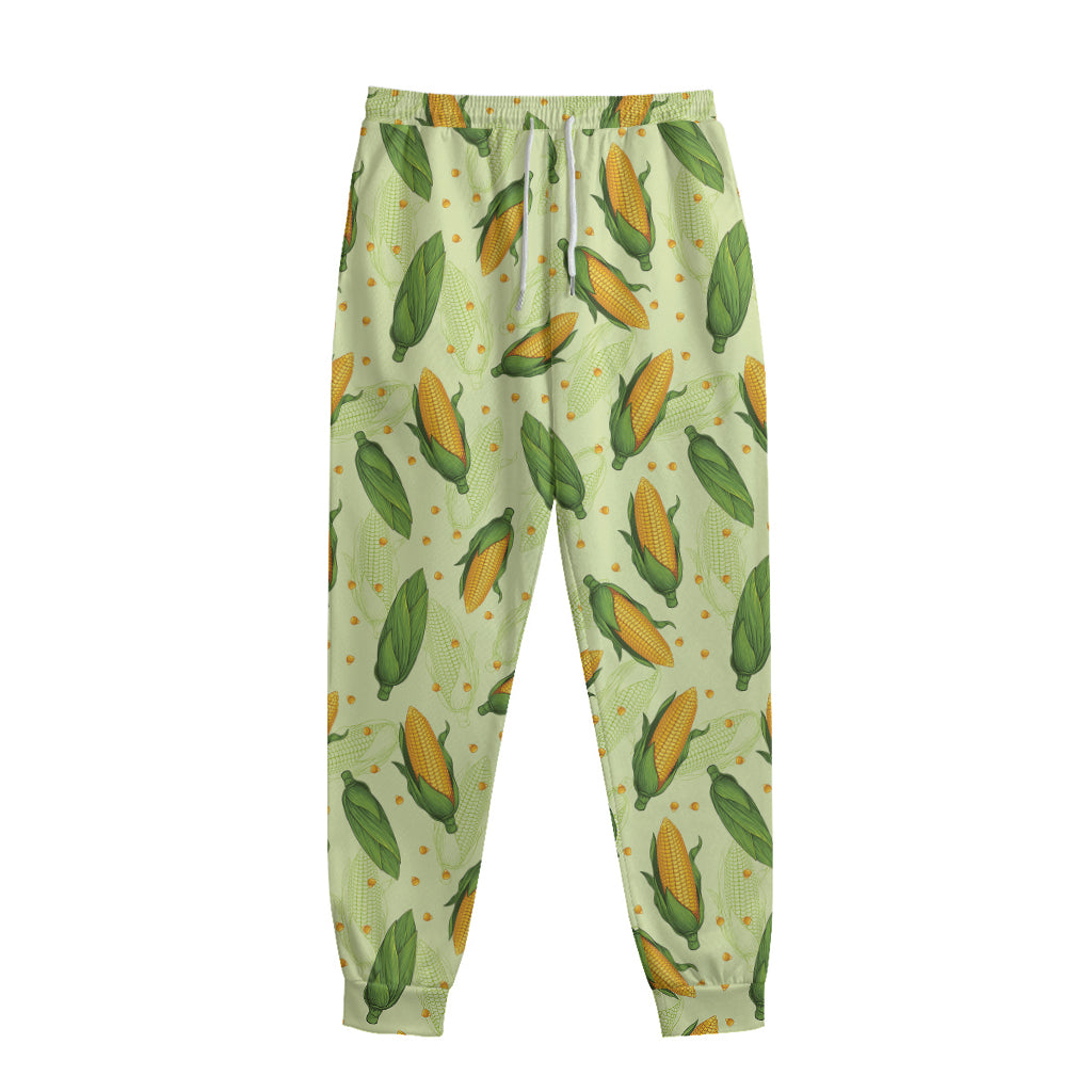 Corncob Pattern Print Sweatpants