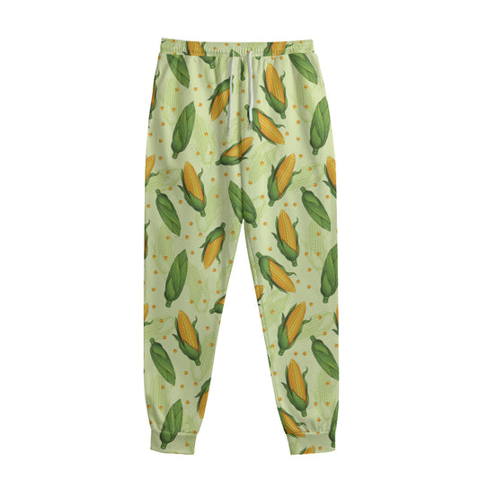 Corncob Pattern Print Sweatpants
