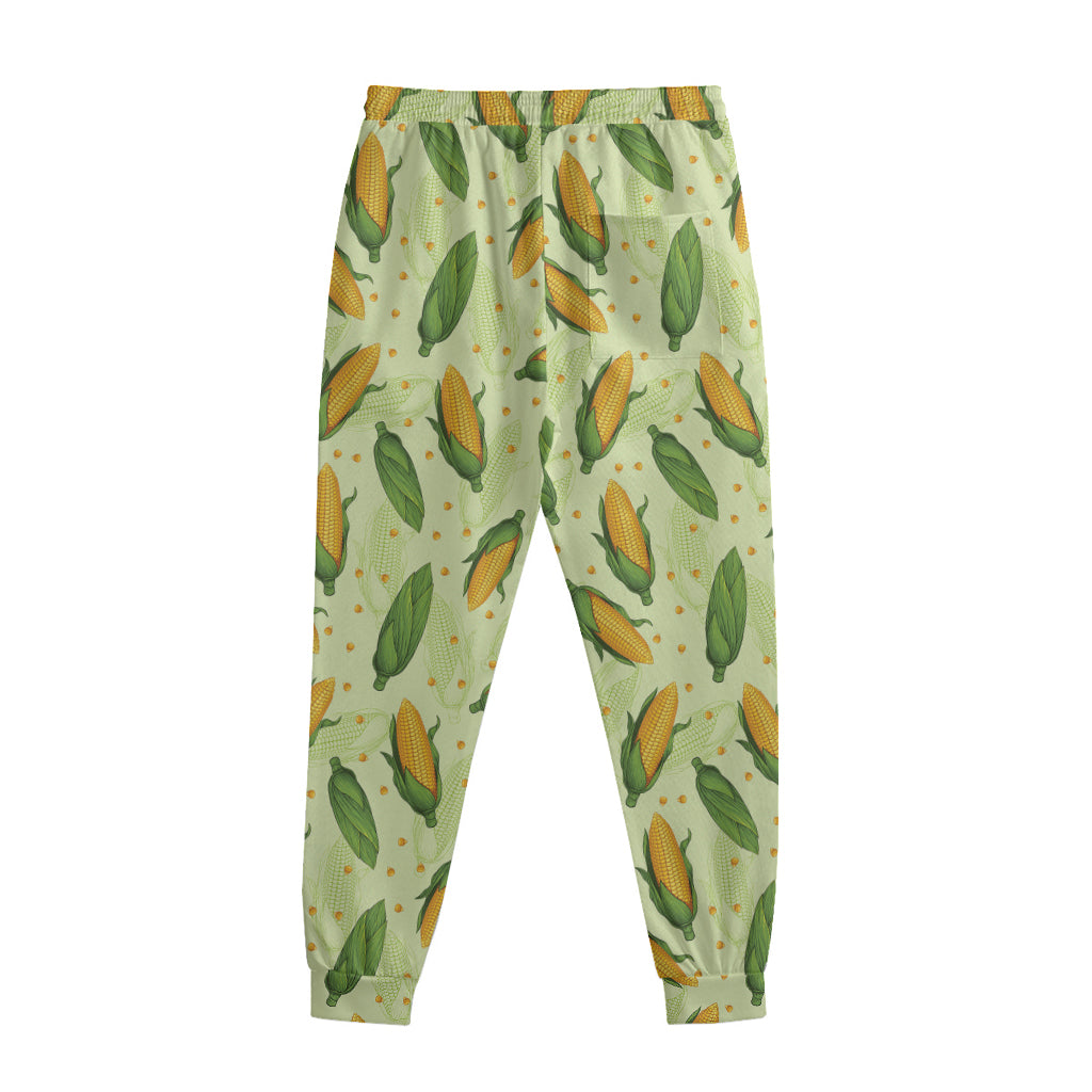 Corncob Pattern Print Sweatpants