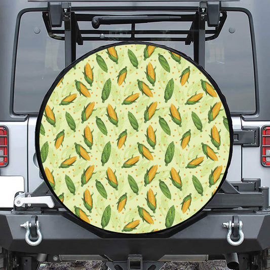Corncob Pattern Print Tire Cover