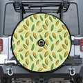Corncob Pattern Print Tire Cover With Camera Hole