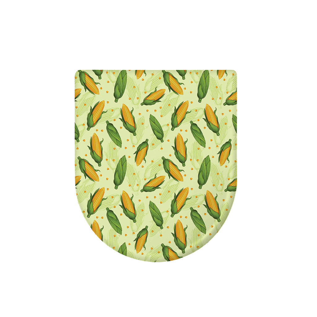 Corncob Pattern Print Toilet Lid Cover