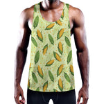 Corncob Pattern Print Training Tank Top