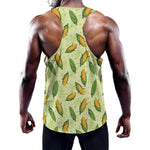 Corncob Pattern Print Training Tank Top