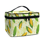 Corncob Pattern Print Travel Makeup Bag