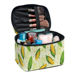 Corncob Pattern Print Travel Makeup Bag