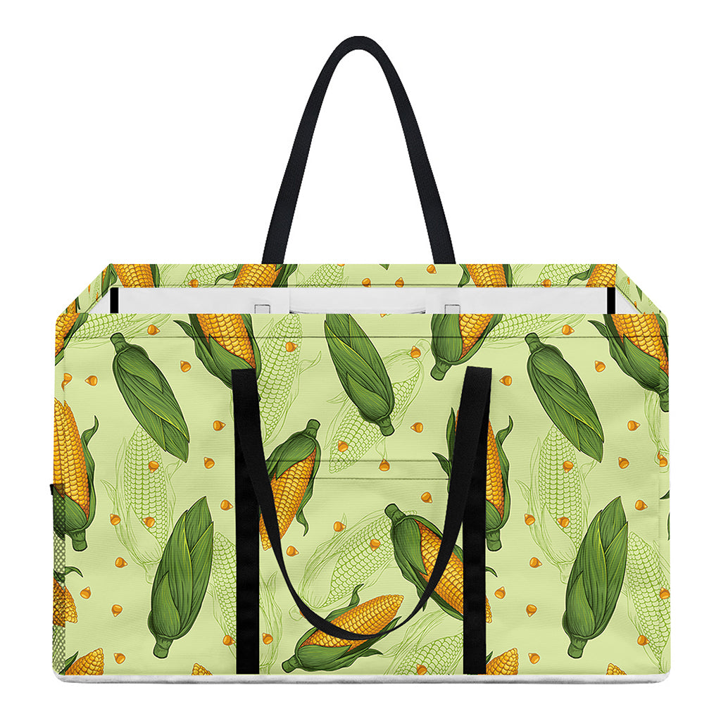Corncob Pattern Print Utility Tote Bag