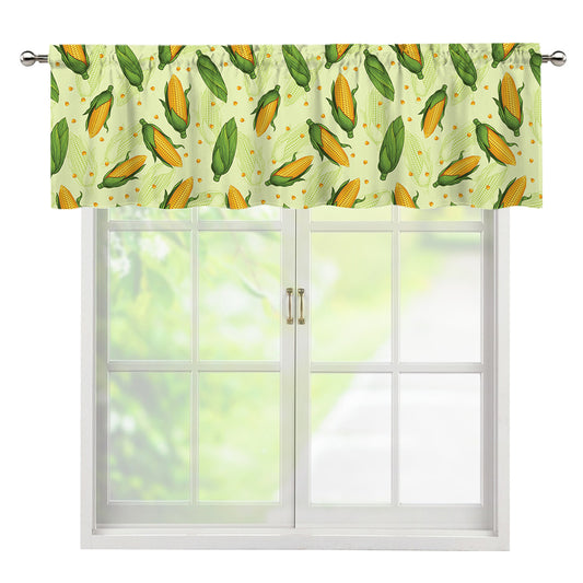 Corncob Pattern Print Window Valance