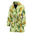 Corncob Pattern Print Women's Bathrobe