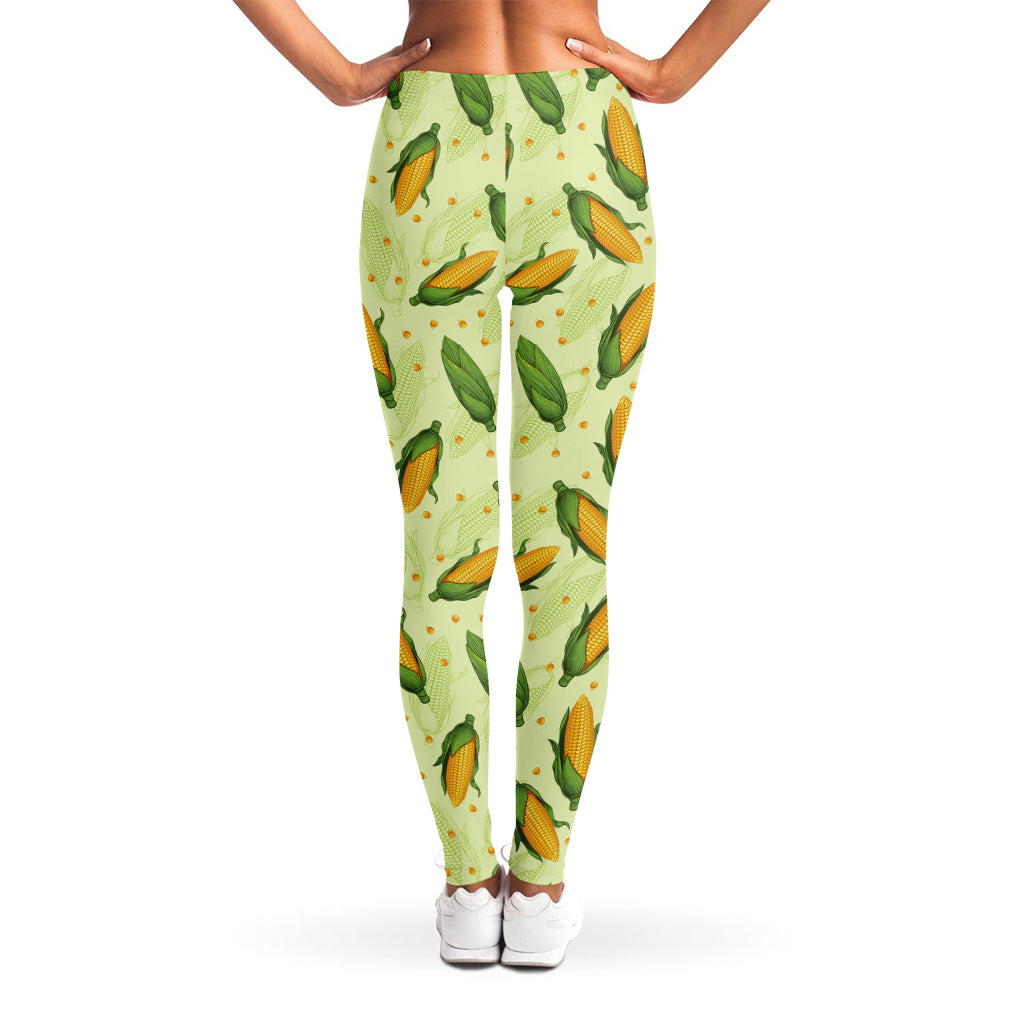 Corncob Pattern Print Women's Leggings