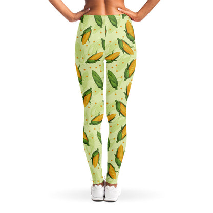 Corncob Pattern Print Women's Leggings