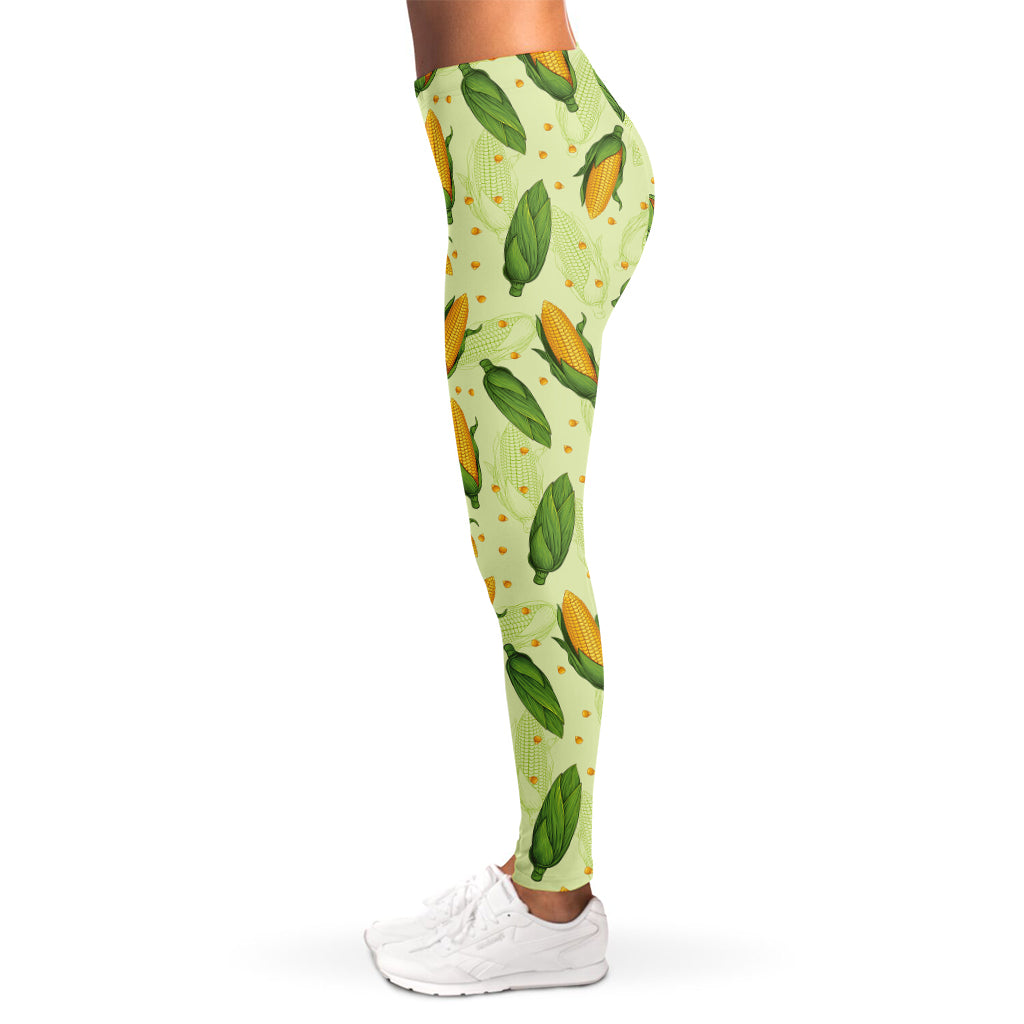 Corncob Pattern Print Women's Leggings