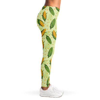 Corncob Pattern Print Women's Leggings