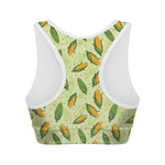 Corncob Pattern Print Women's Sports Bra