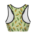 Corncob Pattern Print Women's Sports Bra