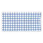 Cornflower Blue And White Gingham Print Beach Towel