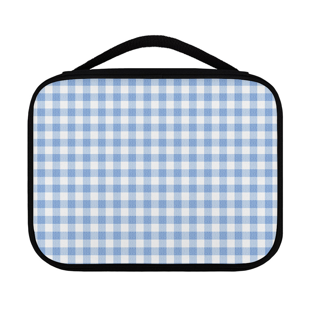 Cornflower Blue And White Gingham Print Classic Bible Case