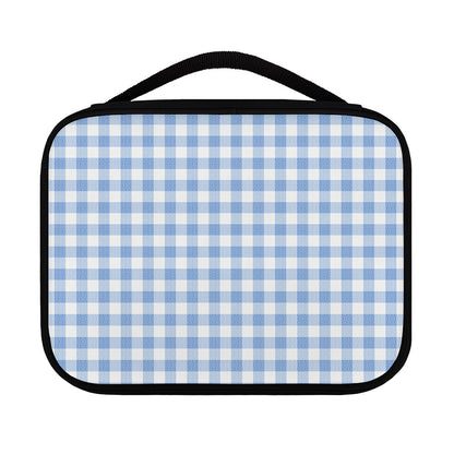 Cornflower Blue And White Gingham Print Classic Bible Case