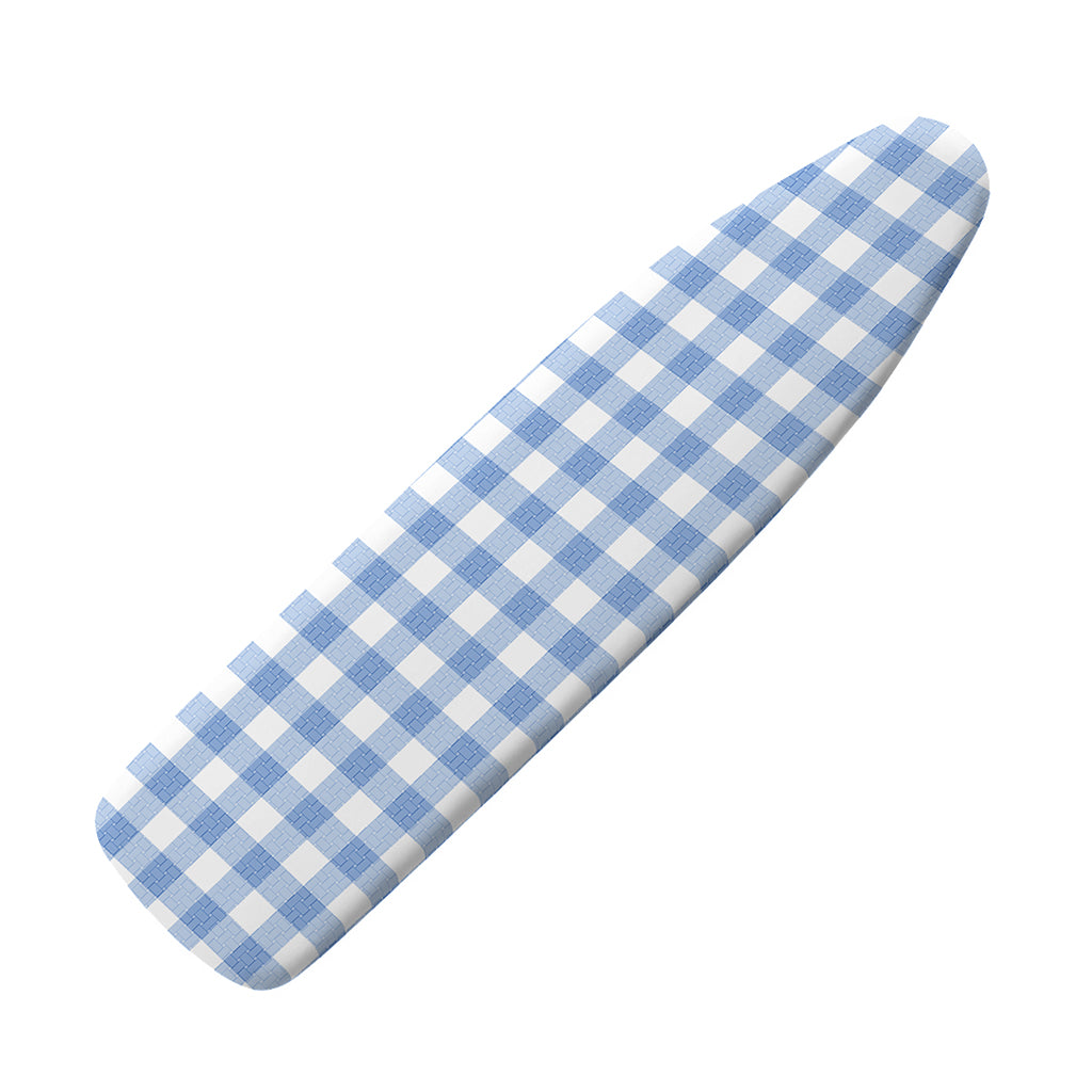Cornflower Blue And White Gingham Print Ironing Board Cover