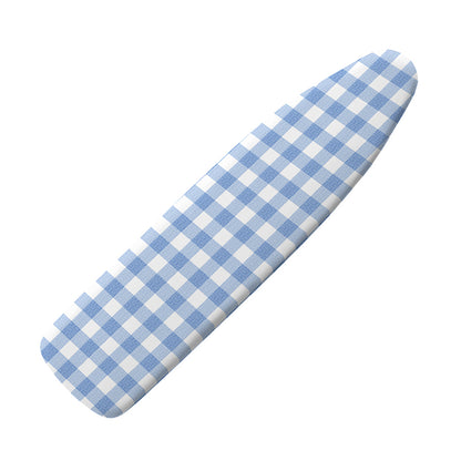 Cornflower Blue And White Gingham Print Ironing Board Cover