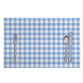 Cornflower Blue And White Gingham Print Placemat