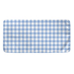 Cornflower Blue And White Gingham Print Towel